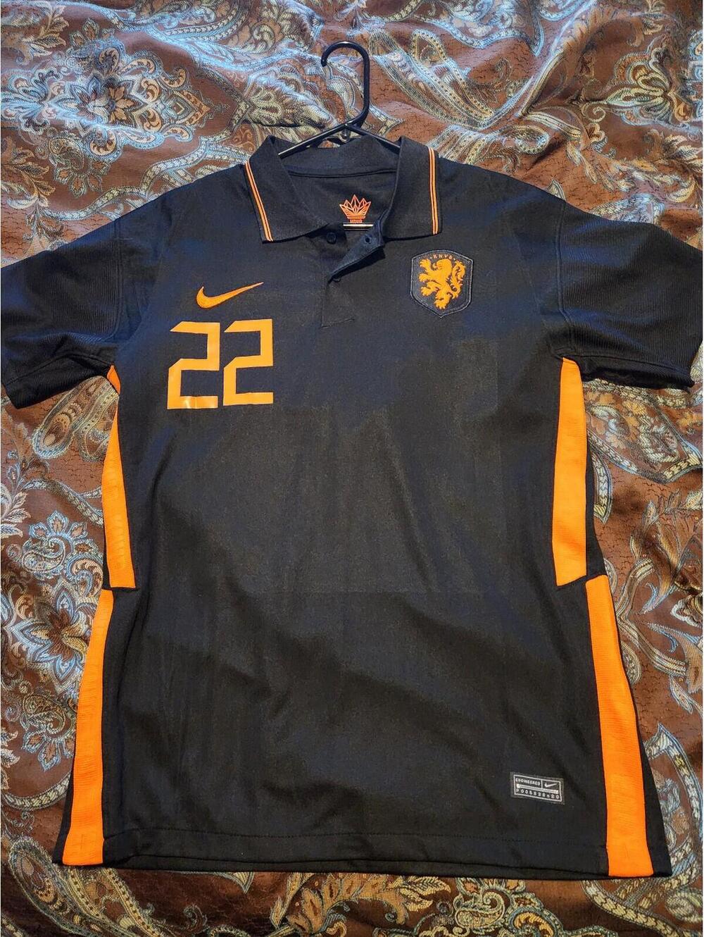 Netherlands 2020/2021 Dumfries Holland Away Soccer Jersey Size M